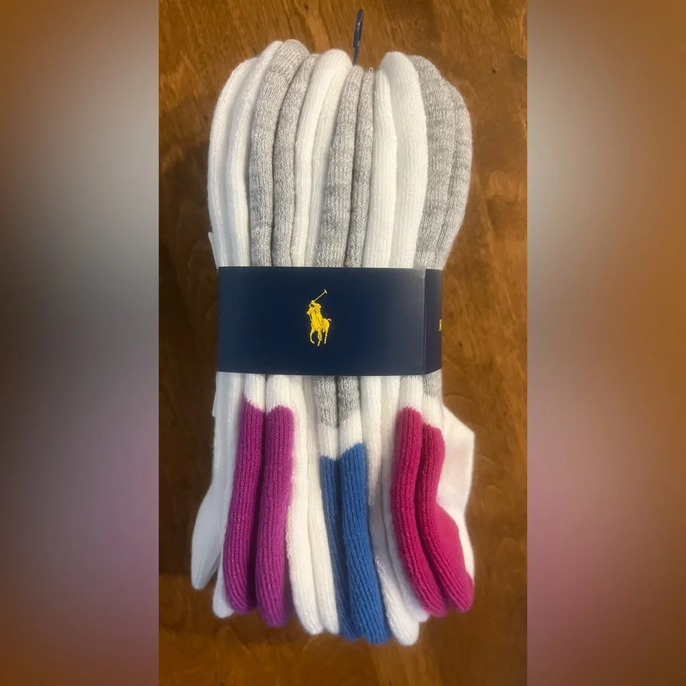 POLO by Ralph Lauren Ankle Socks - 6 Pairs NEW